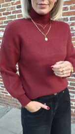 IRA winter petite soft knit burgundy