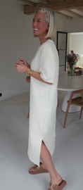 RANI cotton T-shirt dress cream