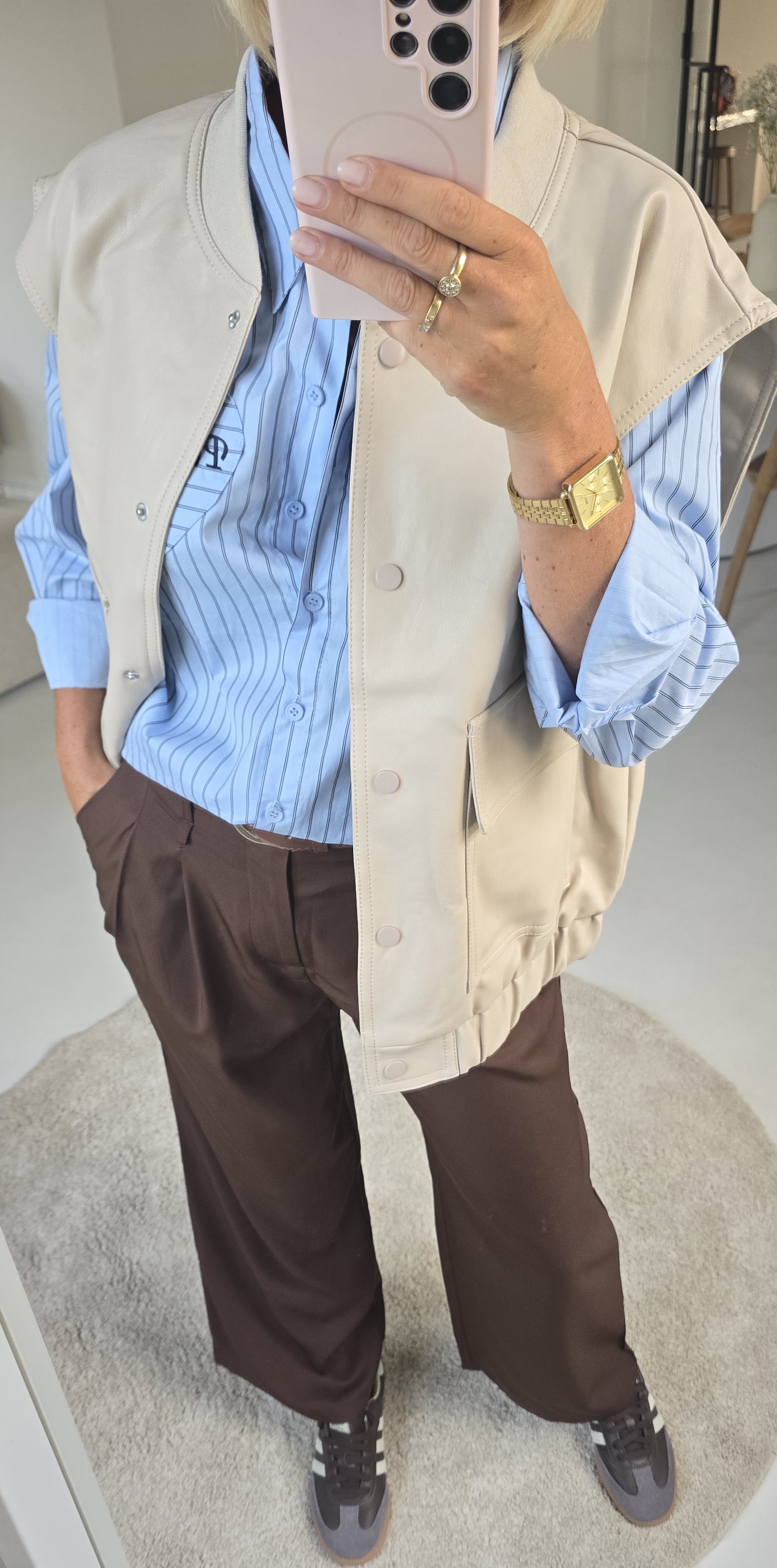 PARIS CHÉRI striped shirt soft blue