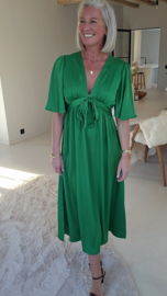 ESTELLA maxi silky dress green