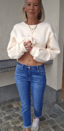 LORA relax jeans midi blue