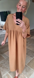 RIMINI maxi tetra dress camel