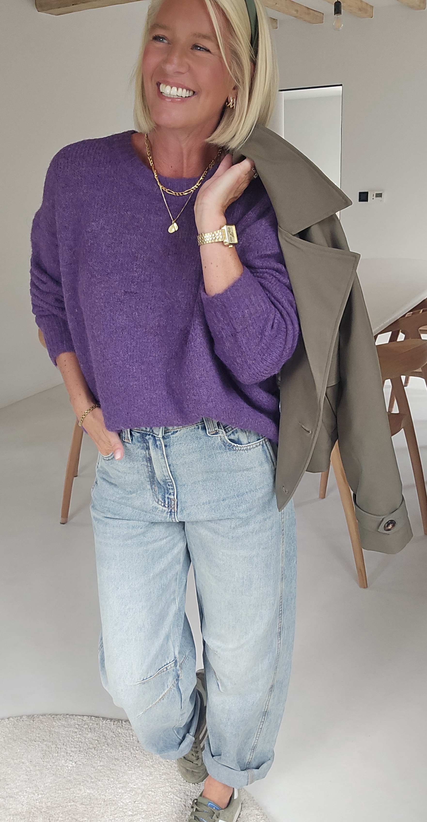BEZIERS soft knit violet