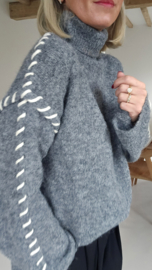 LIEZE turtleneck knit anthracite
