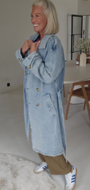 DAHNÉ maxi trench coat soft jeans