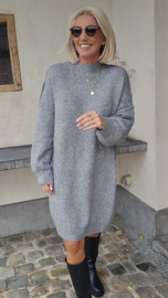 JANIE midi knit dress grey