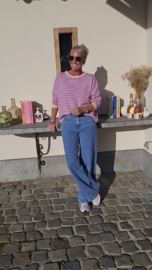 STRIPED BREEZE sweatshirt lilac