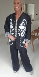 AVELIN oversized jacket washed black