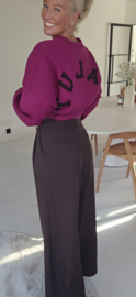 BILLIE-JEAN suit pants chocolat