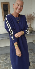 TILLY maxi sweatshirt dress navy