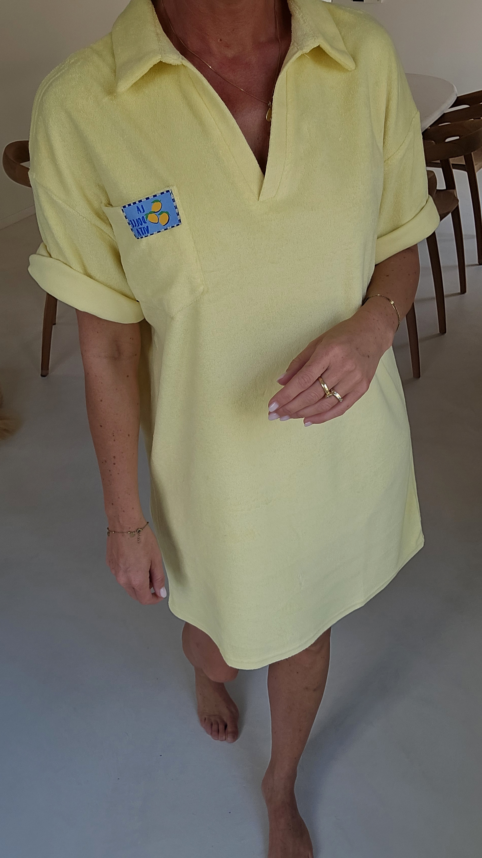 SISI terry dress yellow