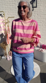 CANDY CRUSH sweatshirt salmon fuschia