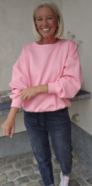 HAPPY IN A MILLION LITTLE WAYS sweatshirt pink