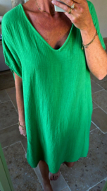 ADELFIA midi tetra dress green