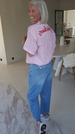 SEASIDE LOVERS short-sleeved shirt pink