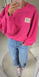 PERFECT sweatshirt fuschia