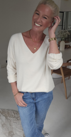 ANITI oversized v-neck knit ecru