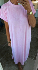 DIDI maxi terry T-shirt dress baby pink