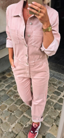 AMINA corduroy jumpsuit soft pink