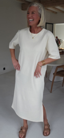 RANI cotton T-shirt dress cream