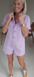 JINA jeans playsuit lilac