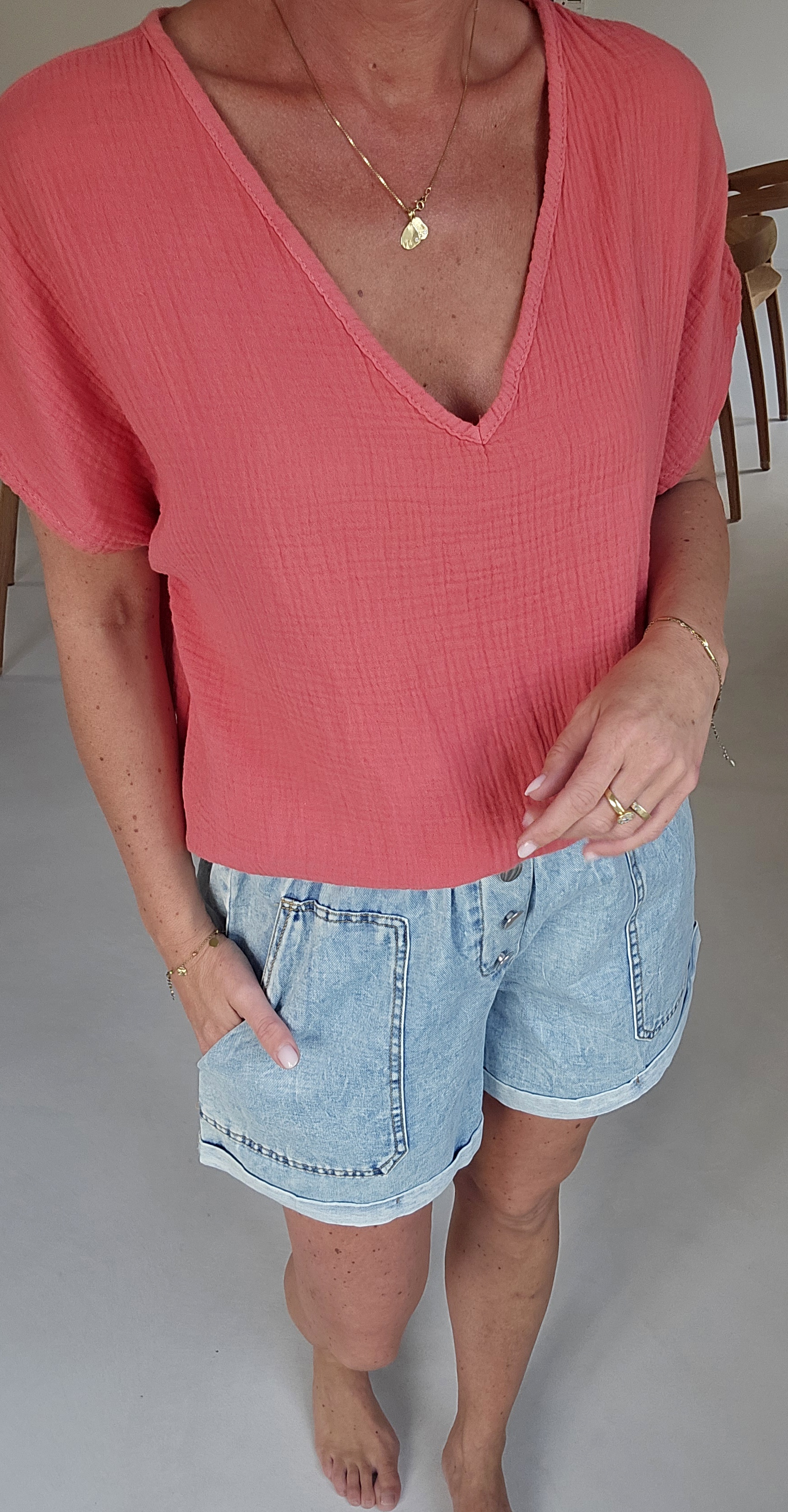 AMALFI tetra tee soft brick