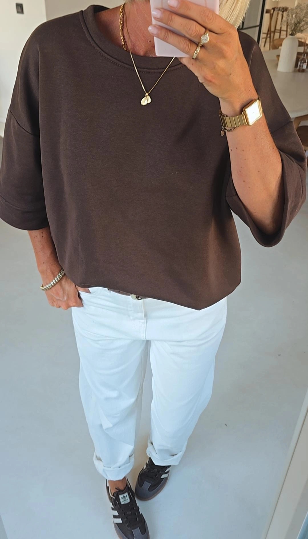 PALMA sweatshirt chocolat