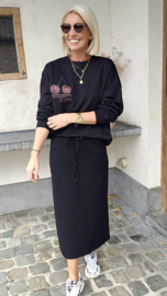 LOVELY sweatshirt skirt black