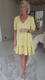 SCARLETT flowy party dress yellow