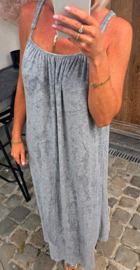 DODI maxi terry dress grey