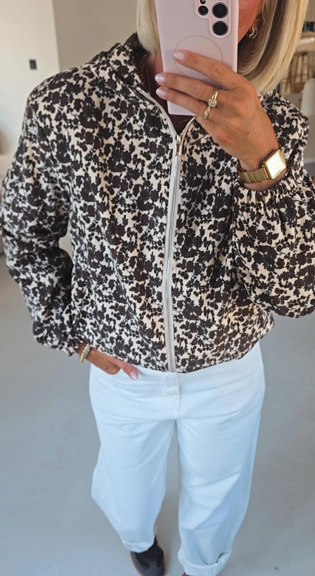 CILOU jacket with hoodie chocolat