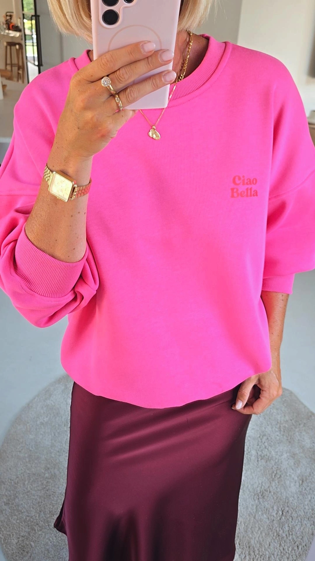 CIAO BELLA sweatshirt fuschia