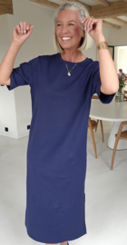 RANI cotton T-shirt dress navy