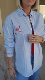 LOVE LETTER striped shirt