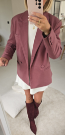 KAE suede blazer darker old pink