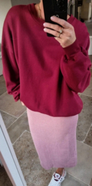 IZE soft velvet skirt pink