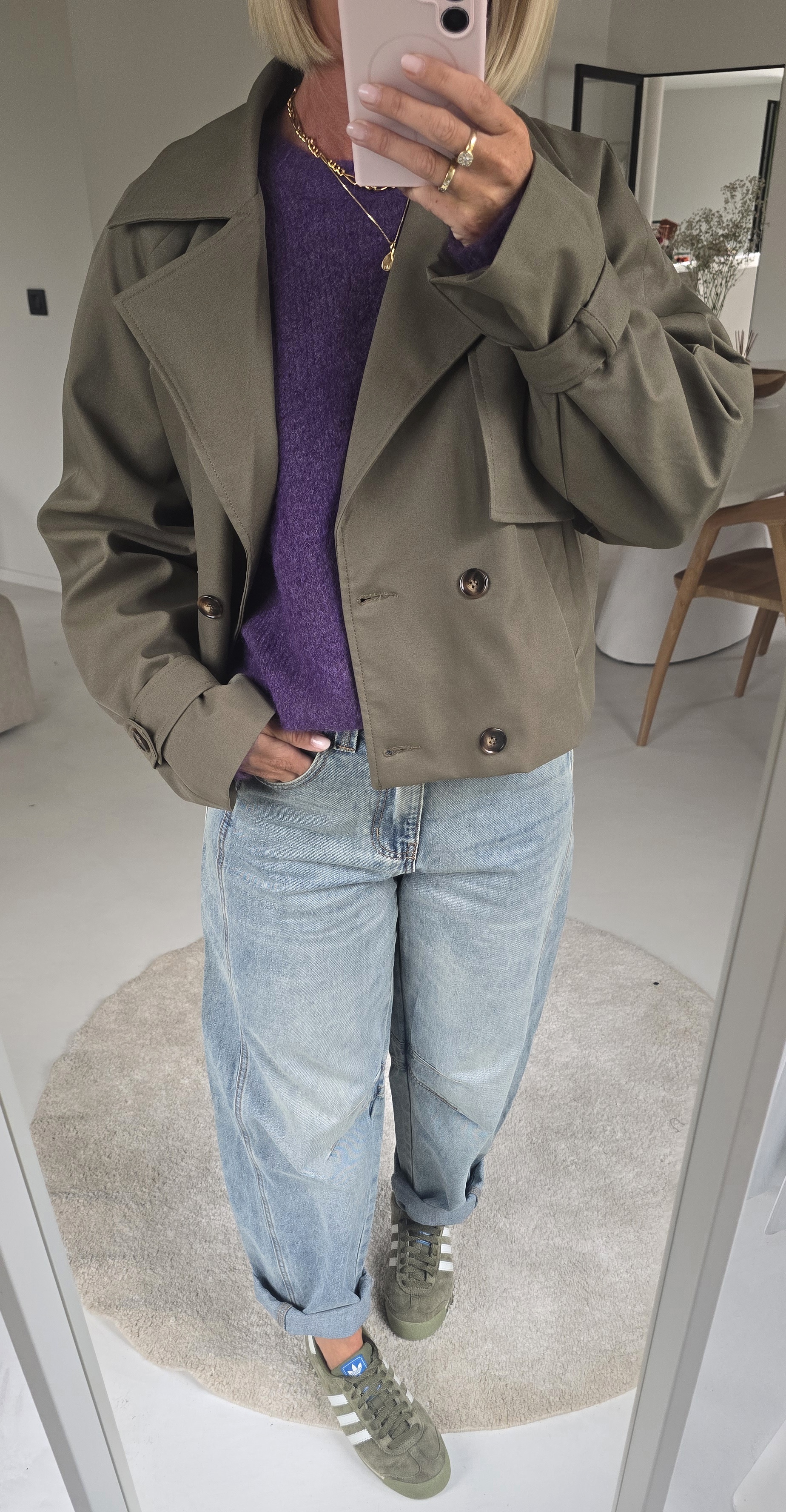 NINNE short trench khaki