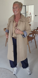 CATO maxi trench coat beige