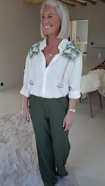 PALMTREE lover linen shirt