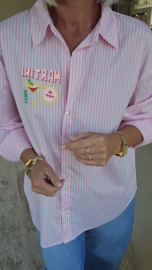 DIRTY MARTINI striped shirt pink