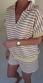 ELLIE striped set lilac