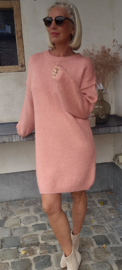 MANDINE midi knit dress soft pink