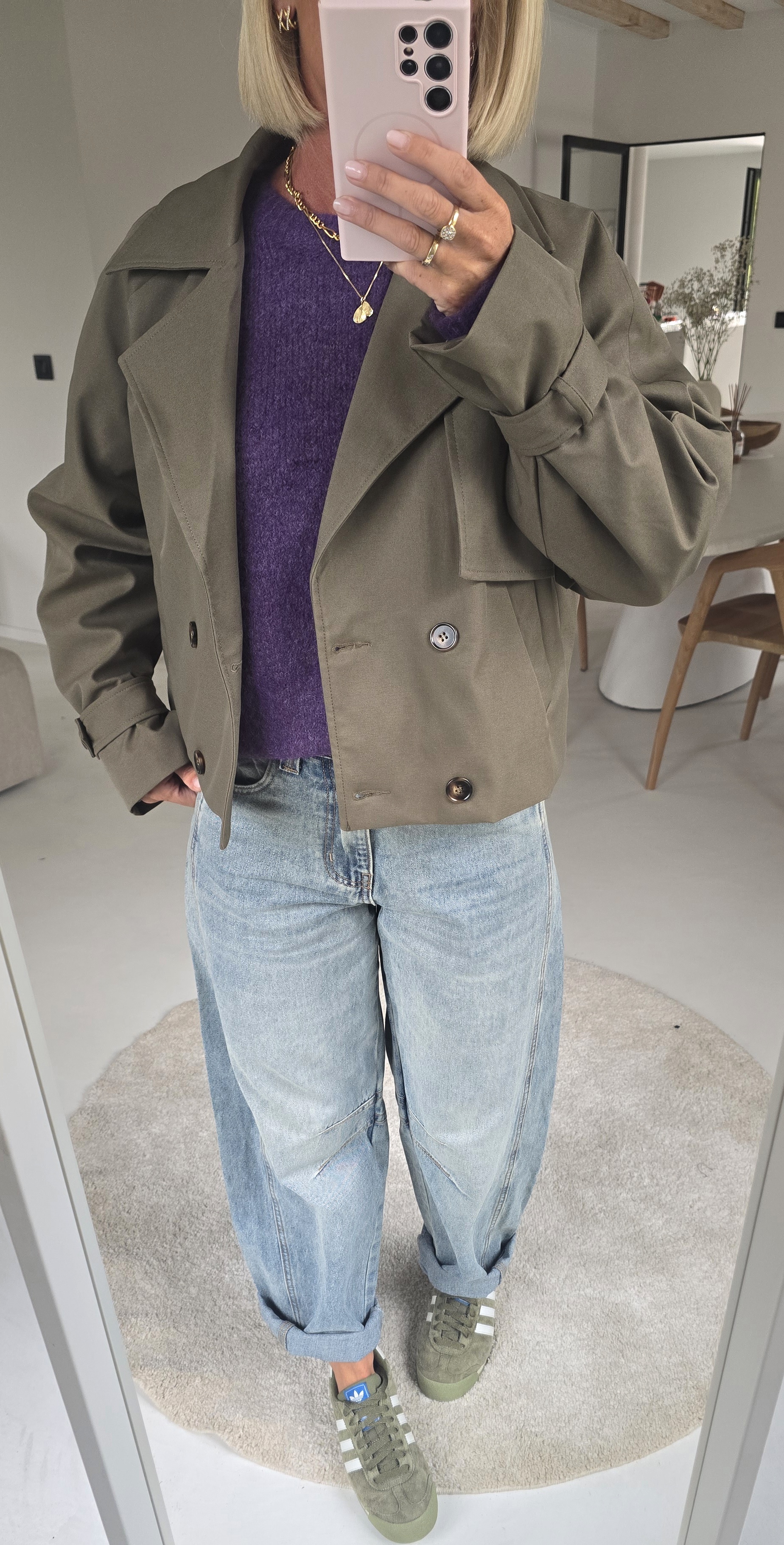 NINNE short trench khaki