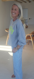 PARIS cotton sweatshirt grey