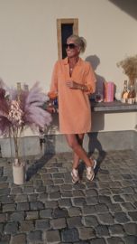 THE PERFECT JEANS 2 longsleeve dress peach