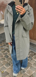 BYE BYE RAINY DAYS raincoat khaki