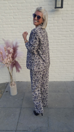 SHAYEN flower suit blazer velours