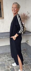 TILLY maxi sweatshirt dress black