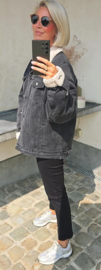 TEDDY jeans jacket washed black