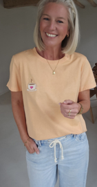 COFFEE LOVER T-shirt soft peach